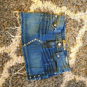 Cello mini jean skirt